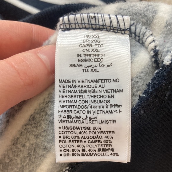 Amazon Essentials striped lightweight sweatshirt. Size XXL - Picture 6 of 6